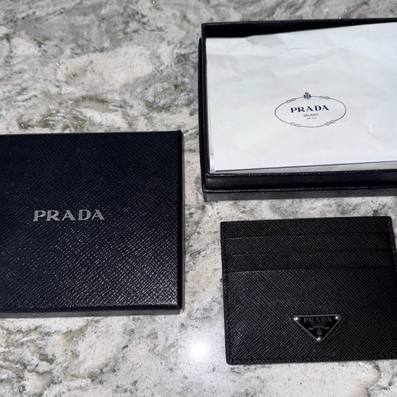 Prada Saffiano Leather Card Holder - Picture 6 of 8